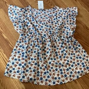 Floral Print Women's Top